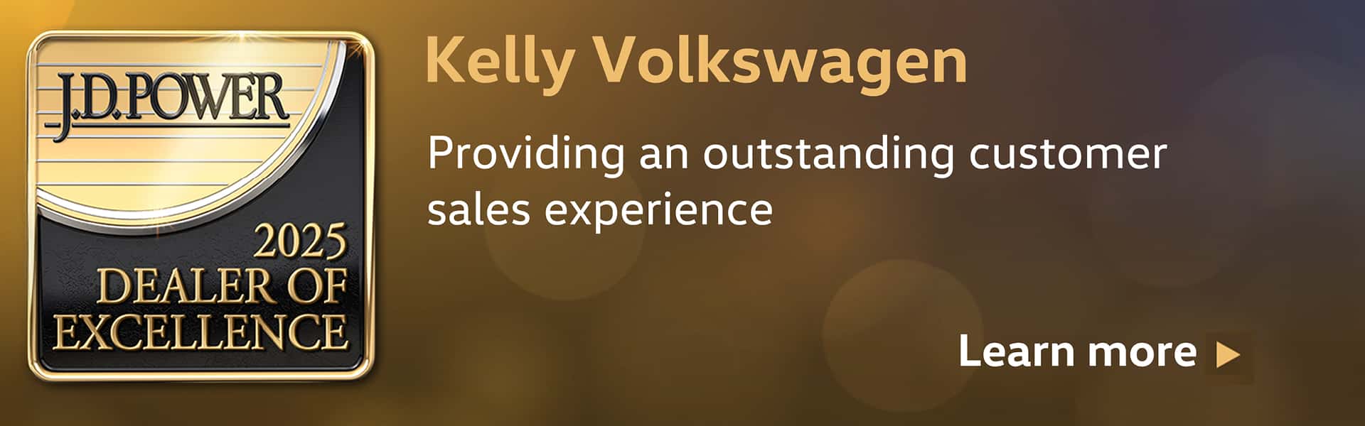 J.D. Power Kelly Volkswagen Dealer of Excellence
