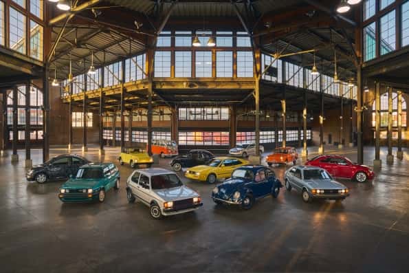 Volkswagen Different generations of Volkswagen models under one roof for 70th Anniversary in America