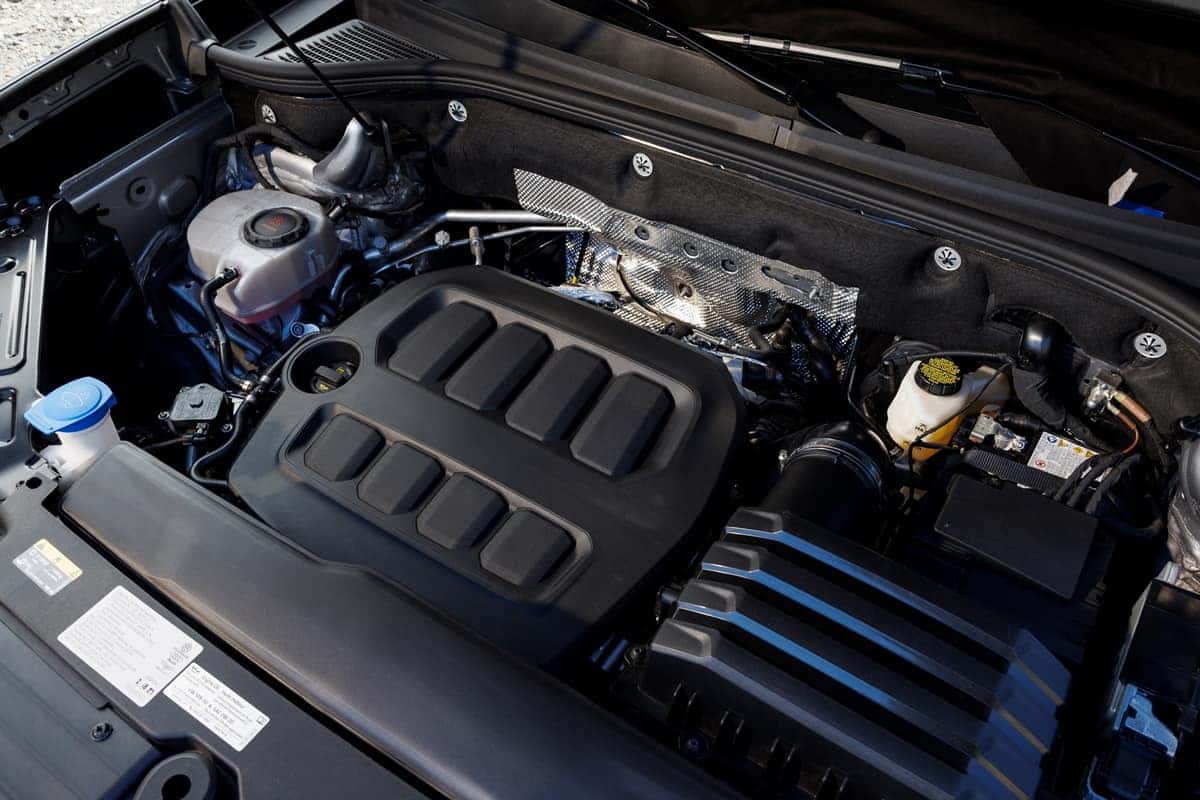 2027 Volkswagen Atlas turbocharged engine bay