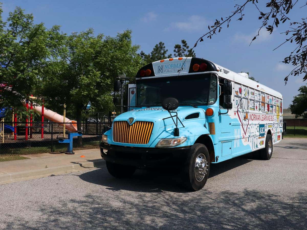 Norman Public Schools' Learning Bus Rolls Into Landers Chevrolet