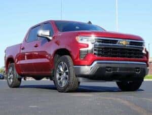 Red Chevrolet Silverado 1500