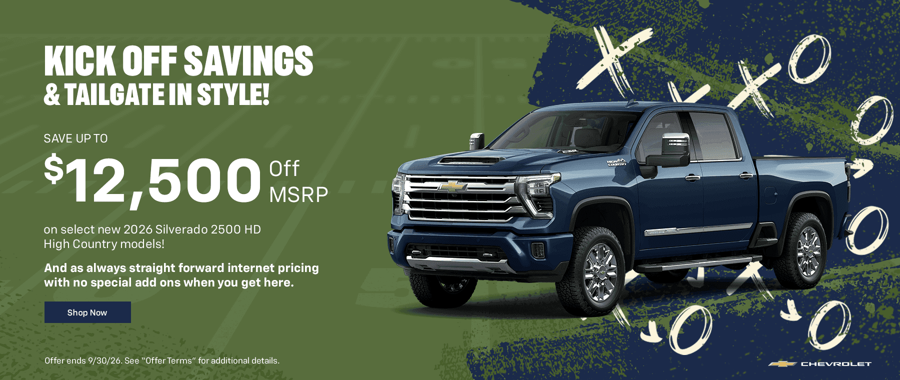 KICK OFF SAVINGS & TAILGATE IN STYLE!