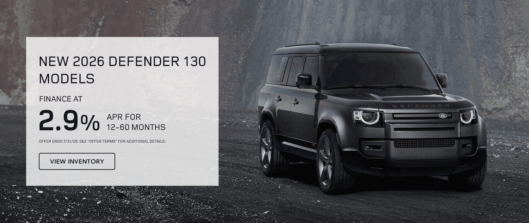 New 2026 Defender 130 Models