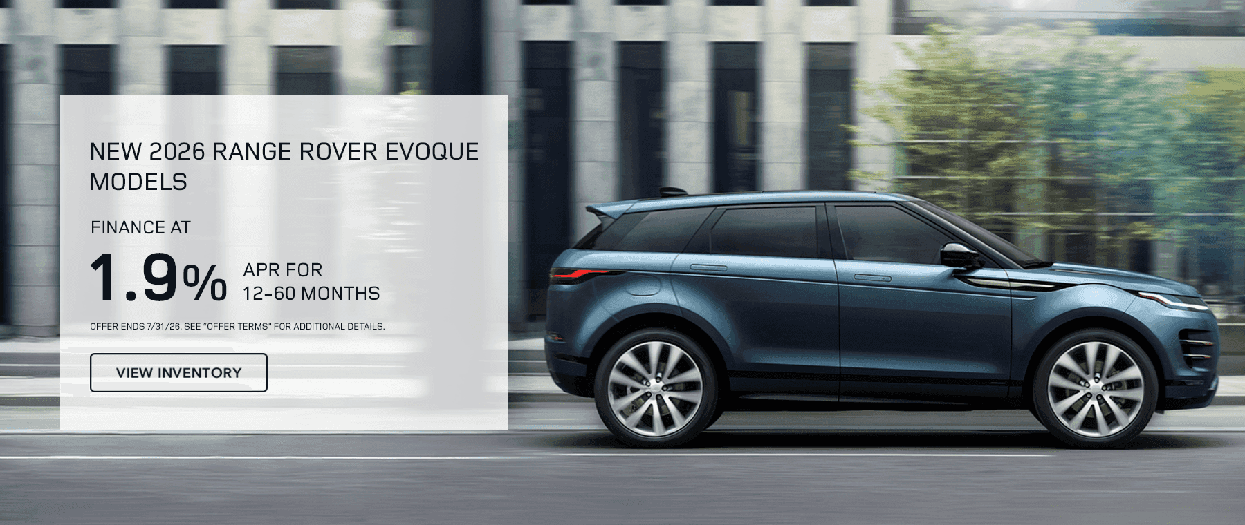 New 2026 Evoque Models