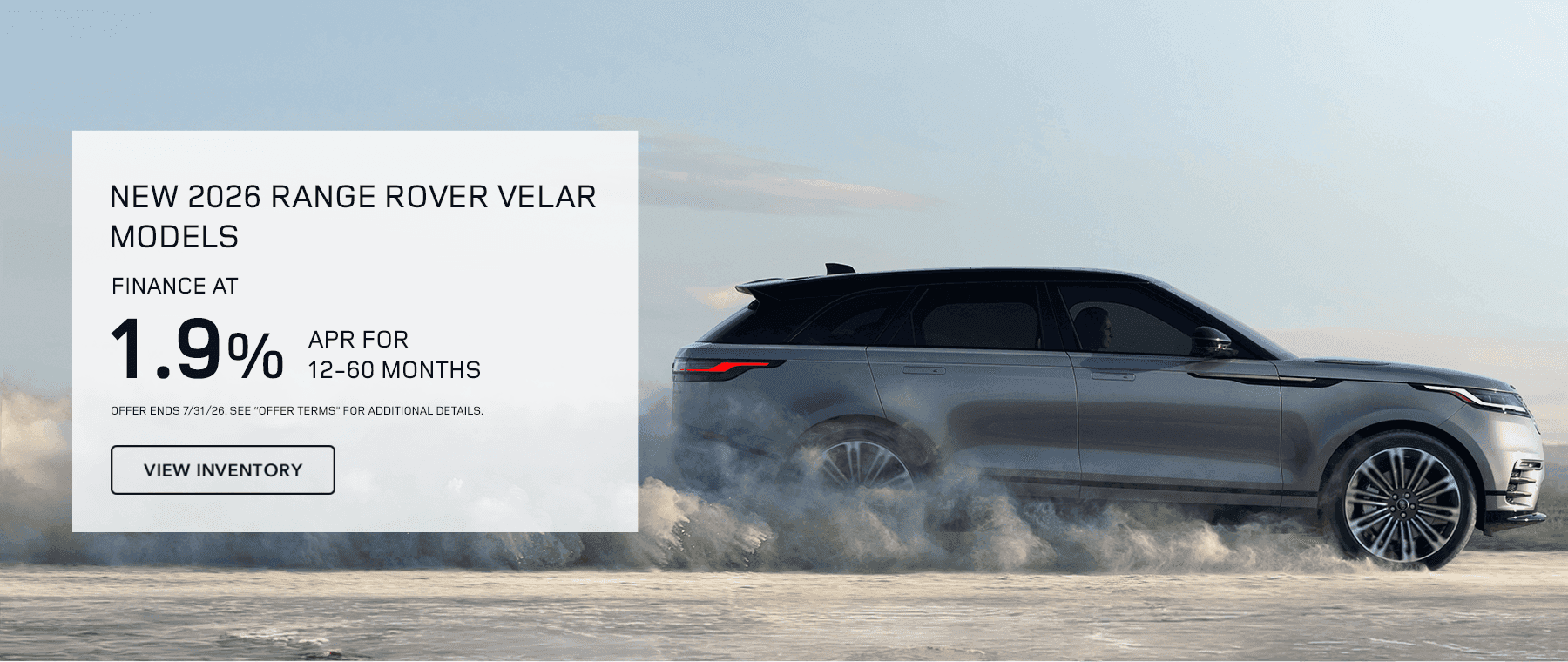 New 2026 Range Rover Velar Models
