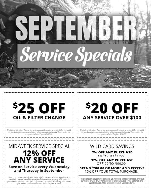 September Service Specials
