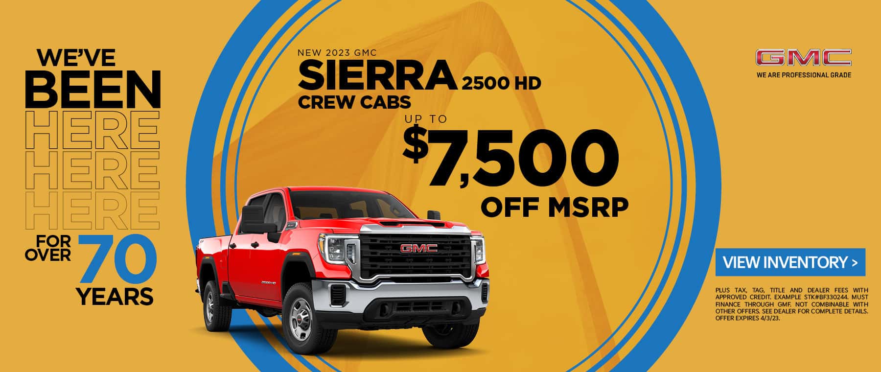 New 2023 GMC SIERRA 2500 HD Crew Cabs Up to $7,500 off MSRP