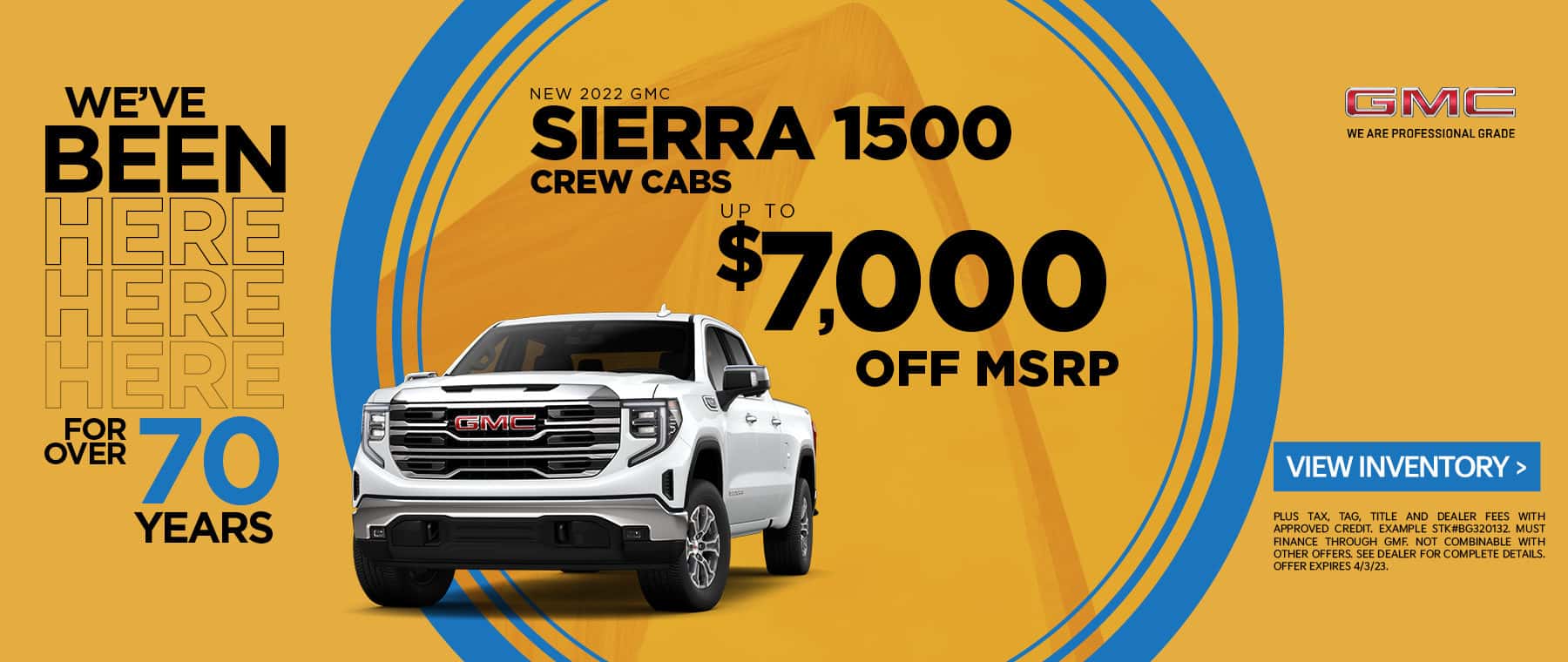 New 2022 GMC Sierra 1500 Crew Cabs 7,000 off MSRP