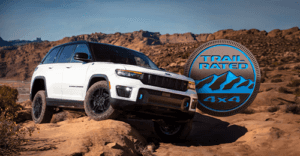 Jeep Grand Cherokee on a hill