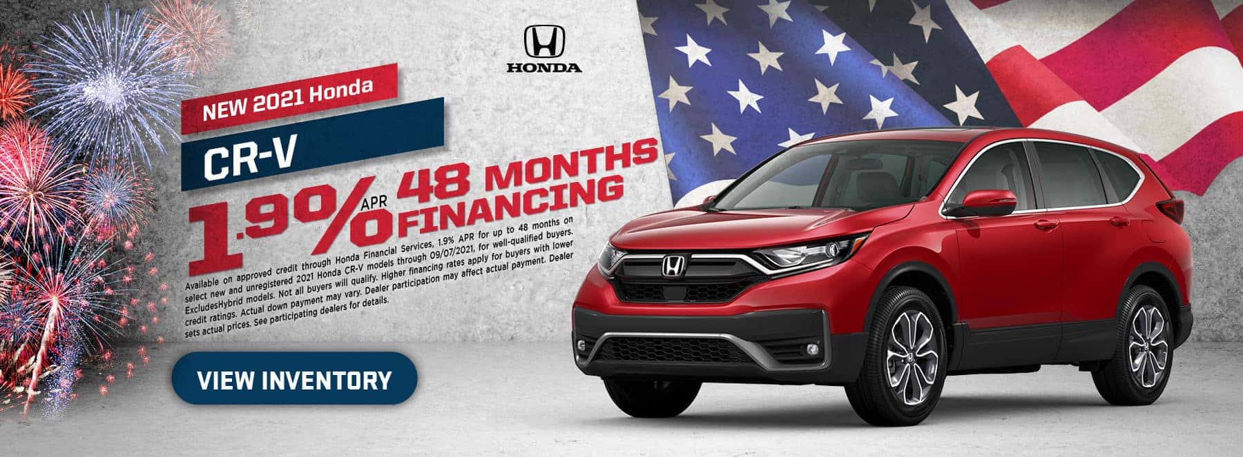 2021 CR-V – 1.9% for 48 months