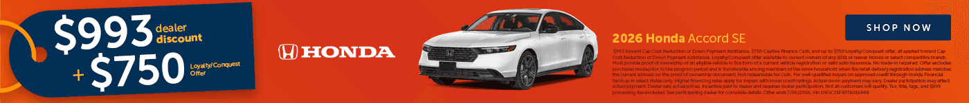 June Accord Offer