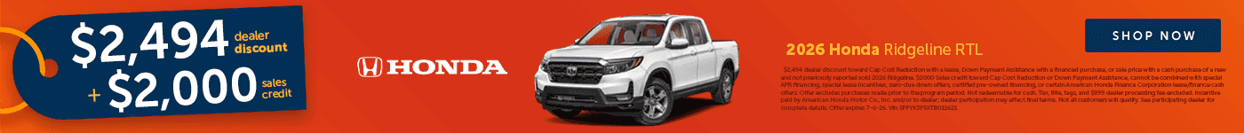 June Ridgeline Offer