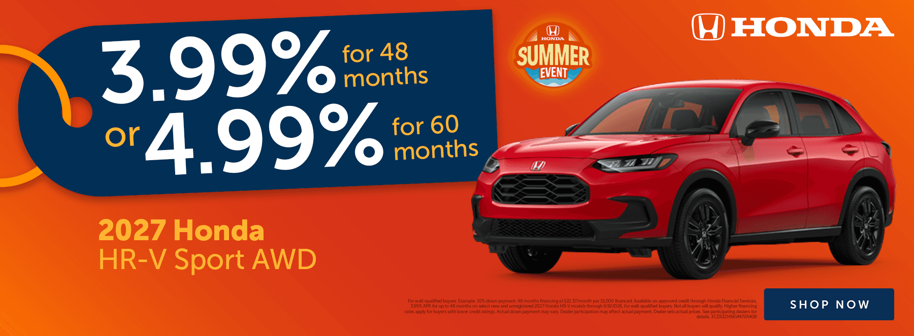 July HR-V Offer