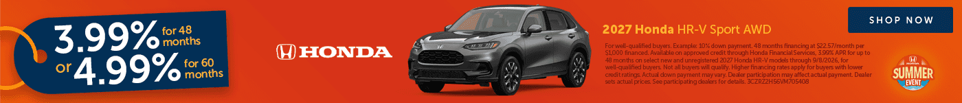 July HR-V Offer