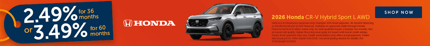 August CR-V Offer