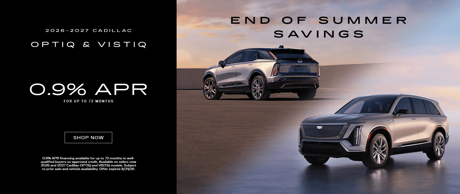 Optiq and Vistiq | August Offer