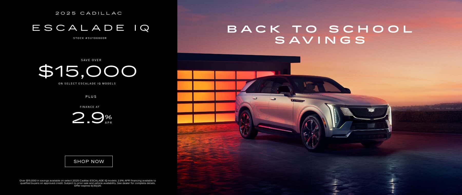 Escalade Sept Offer