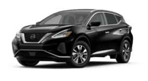 A black 2021 Nissan Murano S is angled left.
