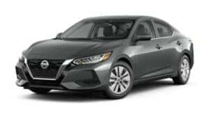 A grey 2021 Nissan Sentra S is angled left.