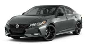 A grey 2023 Nissan Sentra SR Midnight Edition is angled left.