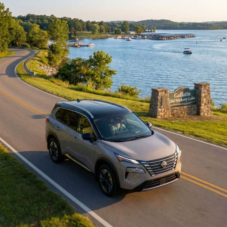 2026 Nissan Rogue driving in Gallatin