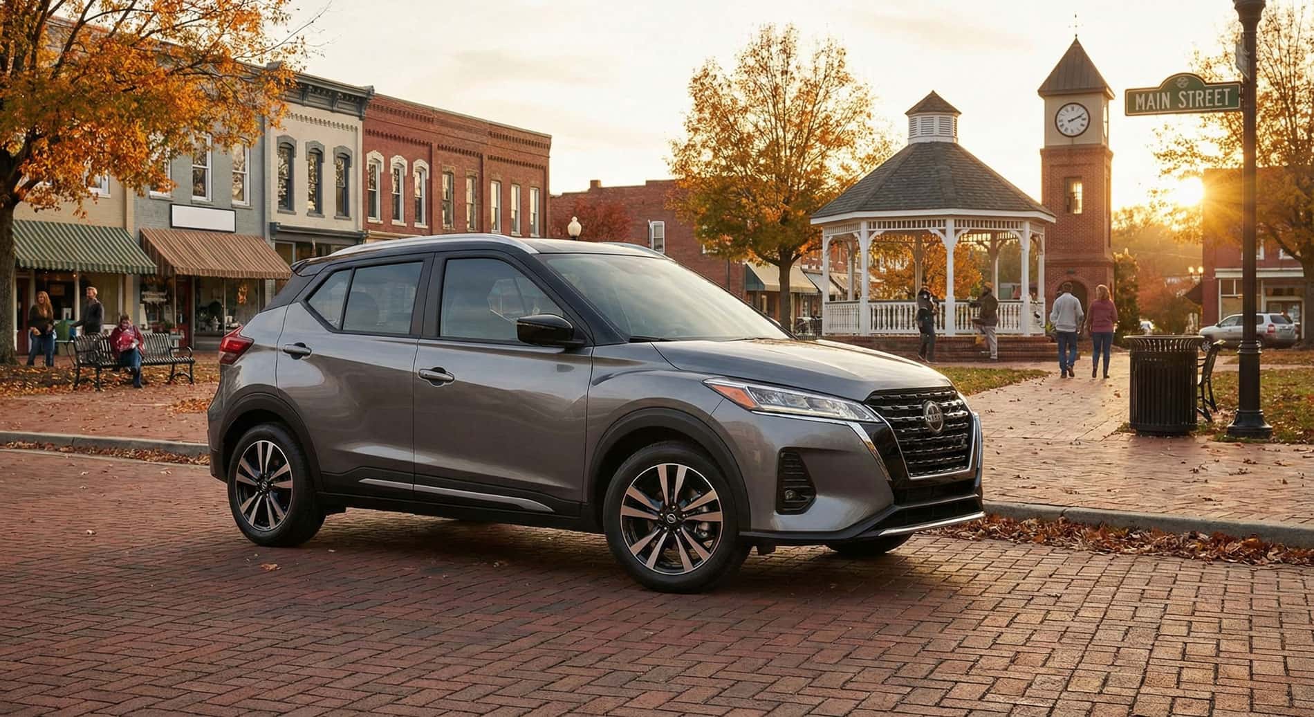 Nissan Kicks from Newton Nissan parked in Millersville