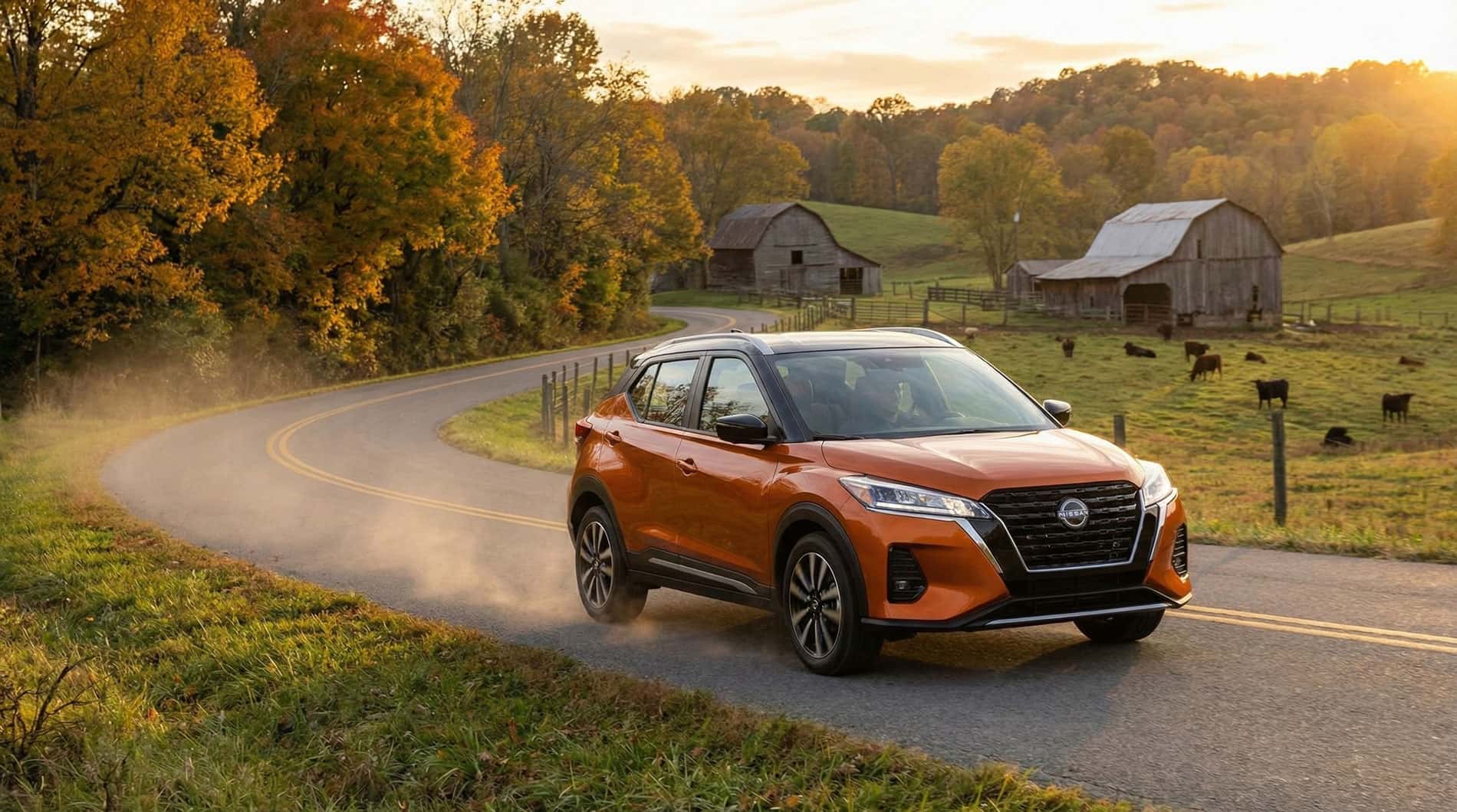 Nissan Kicks from Newton Nissan driving in Millersville