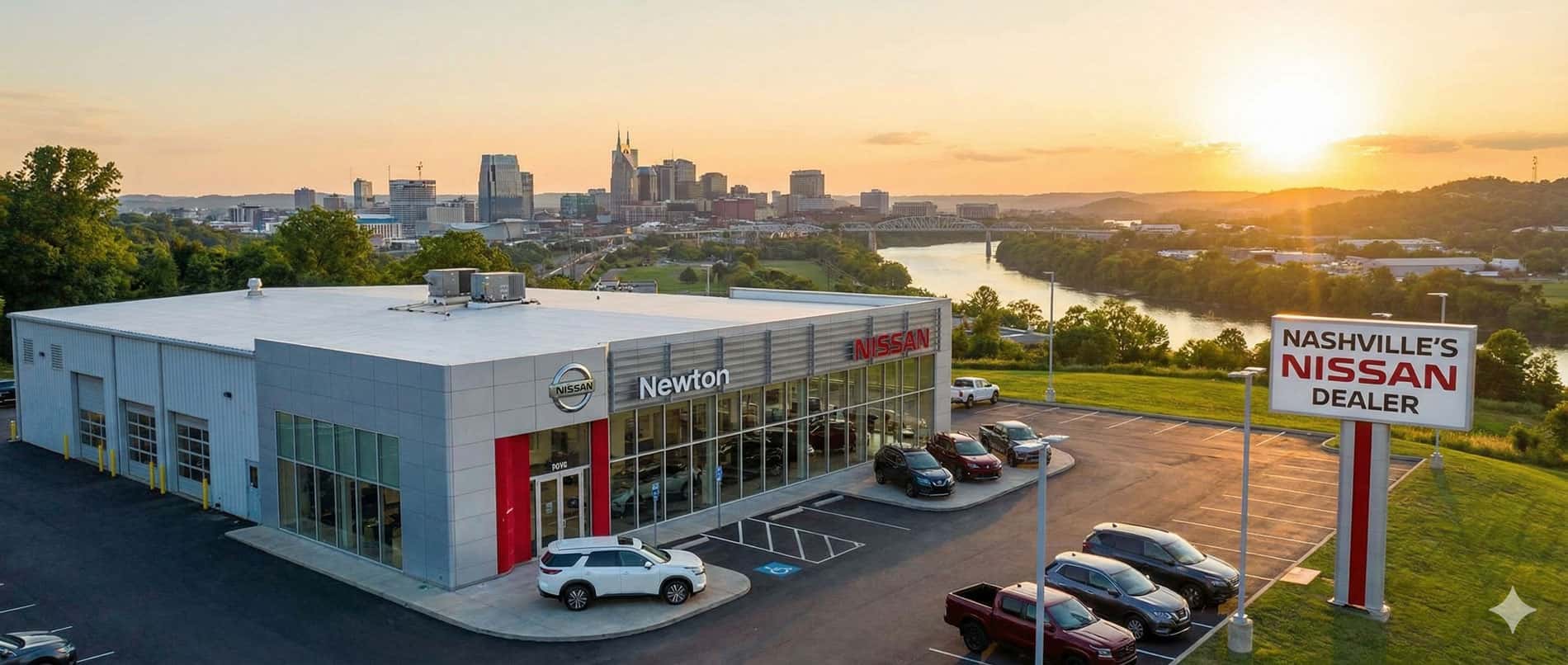 Newton Nissan showroom exterior