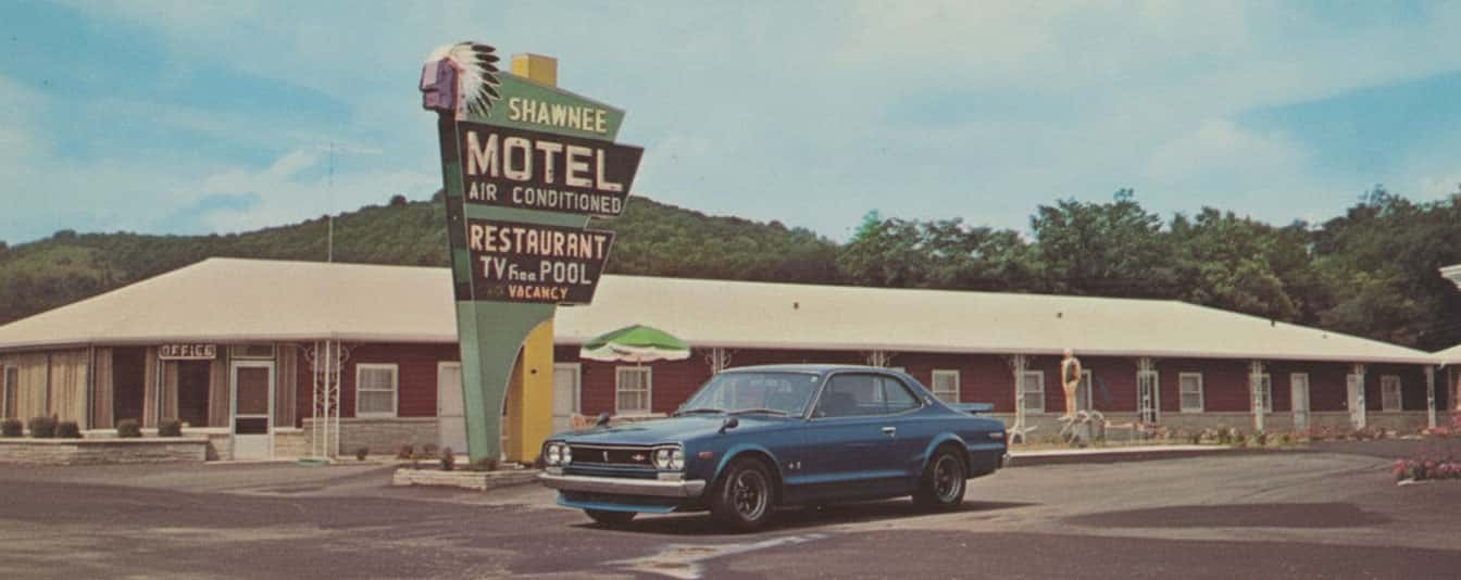 1971 Nissan Skyline at Shawnee Motel in Bethpage