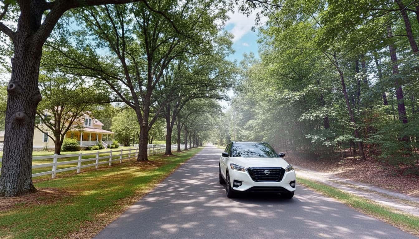 Nissan Kicks driving in Westmoreland
