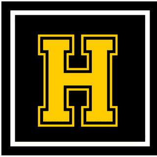 Hendersonville Rangers Baseball logo, bright yellow H with black background
