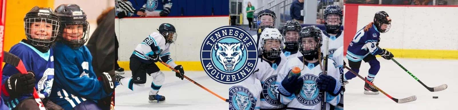 Wolverines Hockey Club photo college of teams playing with their logo on top