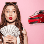 Girl holding money