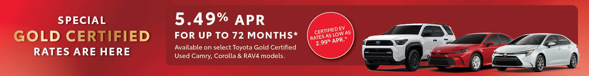 Toyota Gold Certified used Camry, Corolla, and RAV4 financing at Parkway Toyota Boston