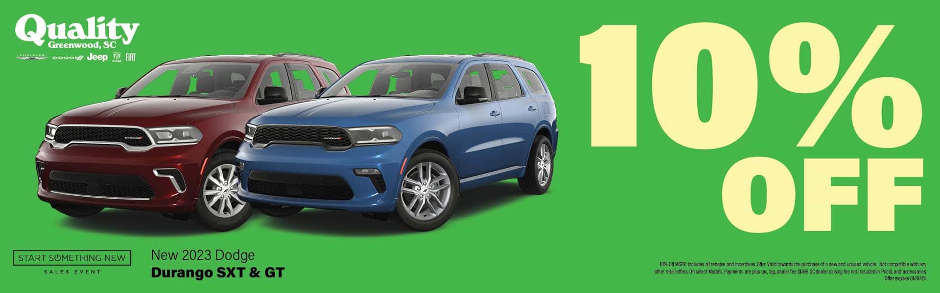 Quality Chrysler Dodge Jeep Ram FIAT CDJR FIAT Dealer in Greenwood, SC