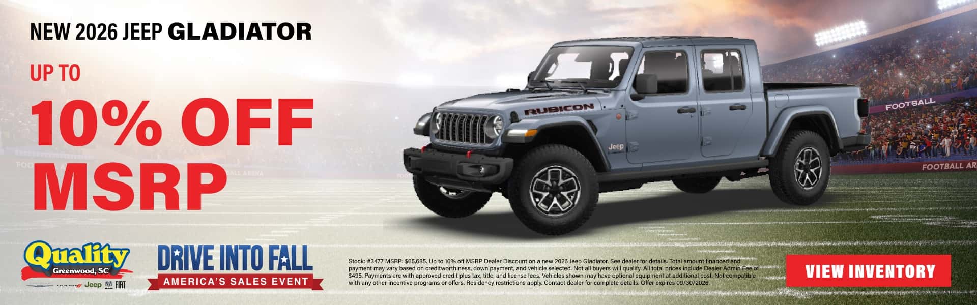 Up to 10% Off MSRP