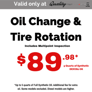 oil change and tire rotation
