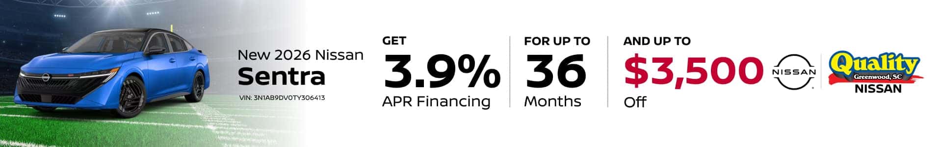 3.9% Financing for up to 36 Months & up to $3,500 Off