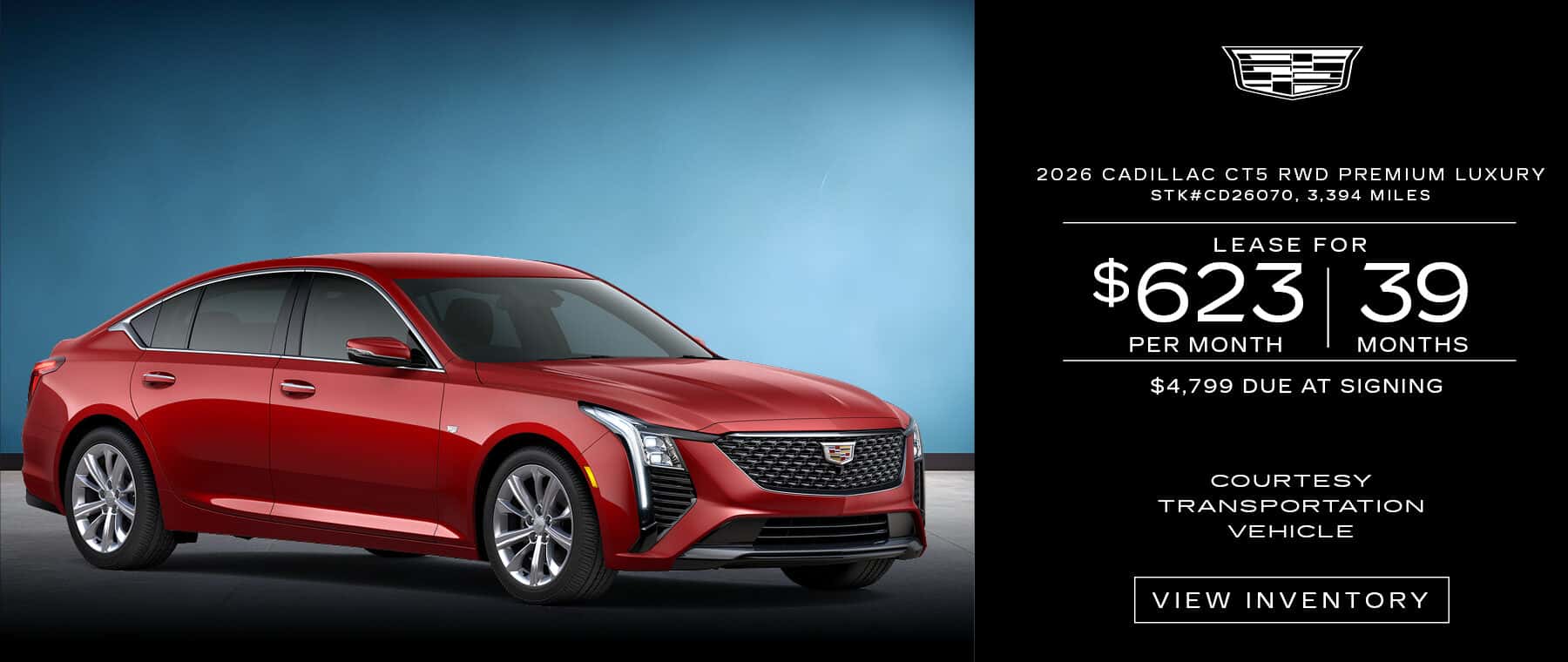 2026 Cadillac CT5 RWD Premium Luxury