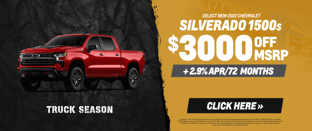 Select New 2022 Silverado 1500s 