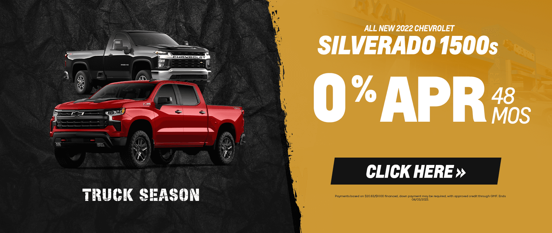 All New 2022 Silverado 1500s - 0% APR