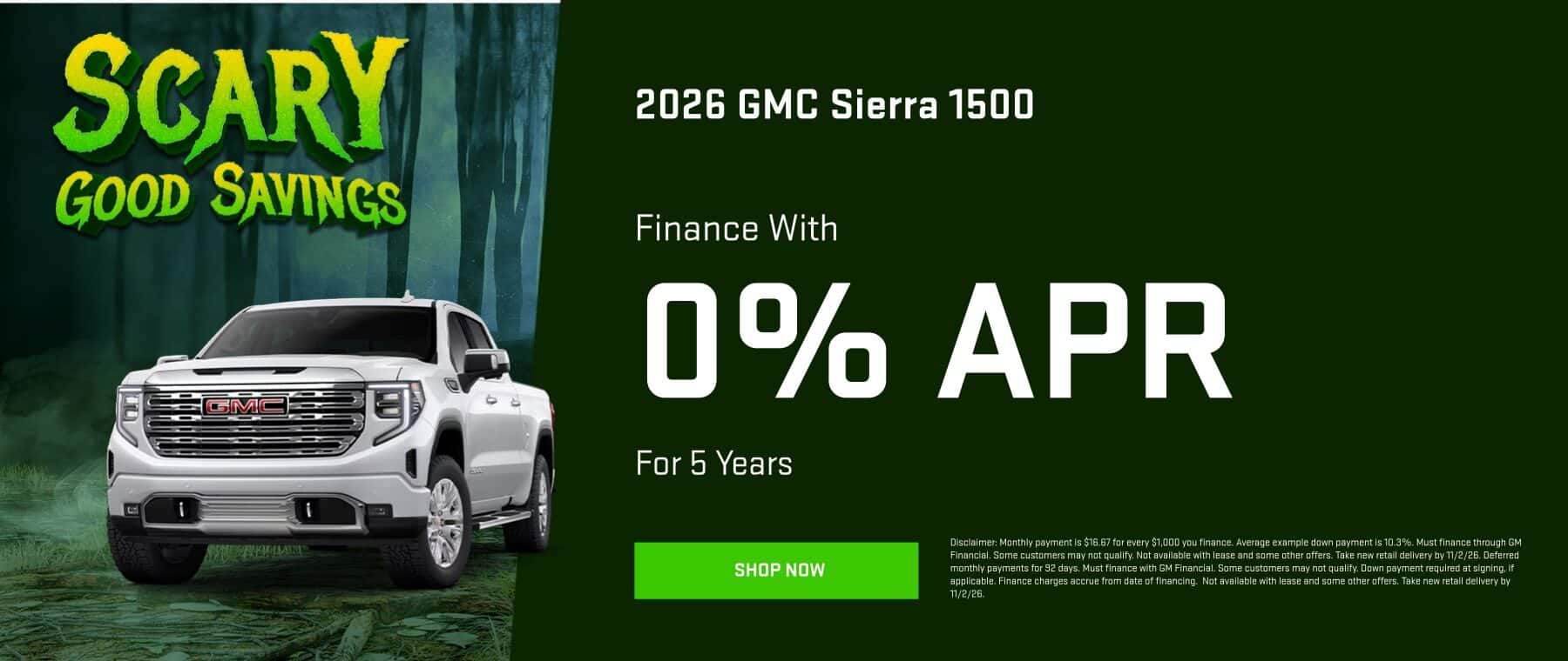 Sierra 1500 APR Offer