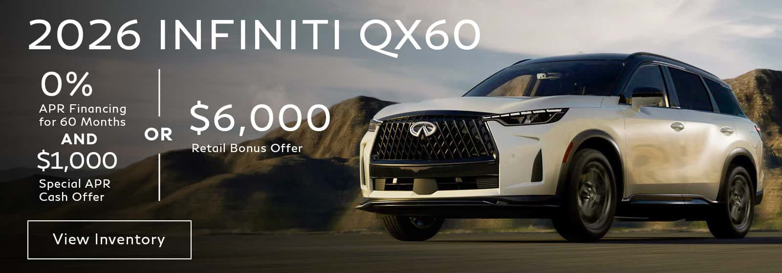 QX60 APR Offer
