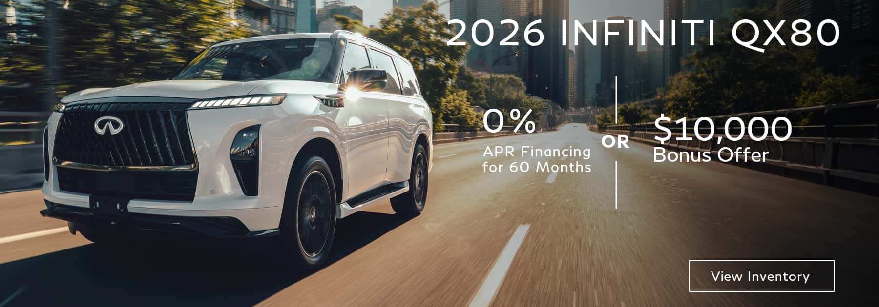 QX80 APR Offer