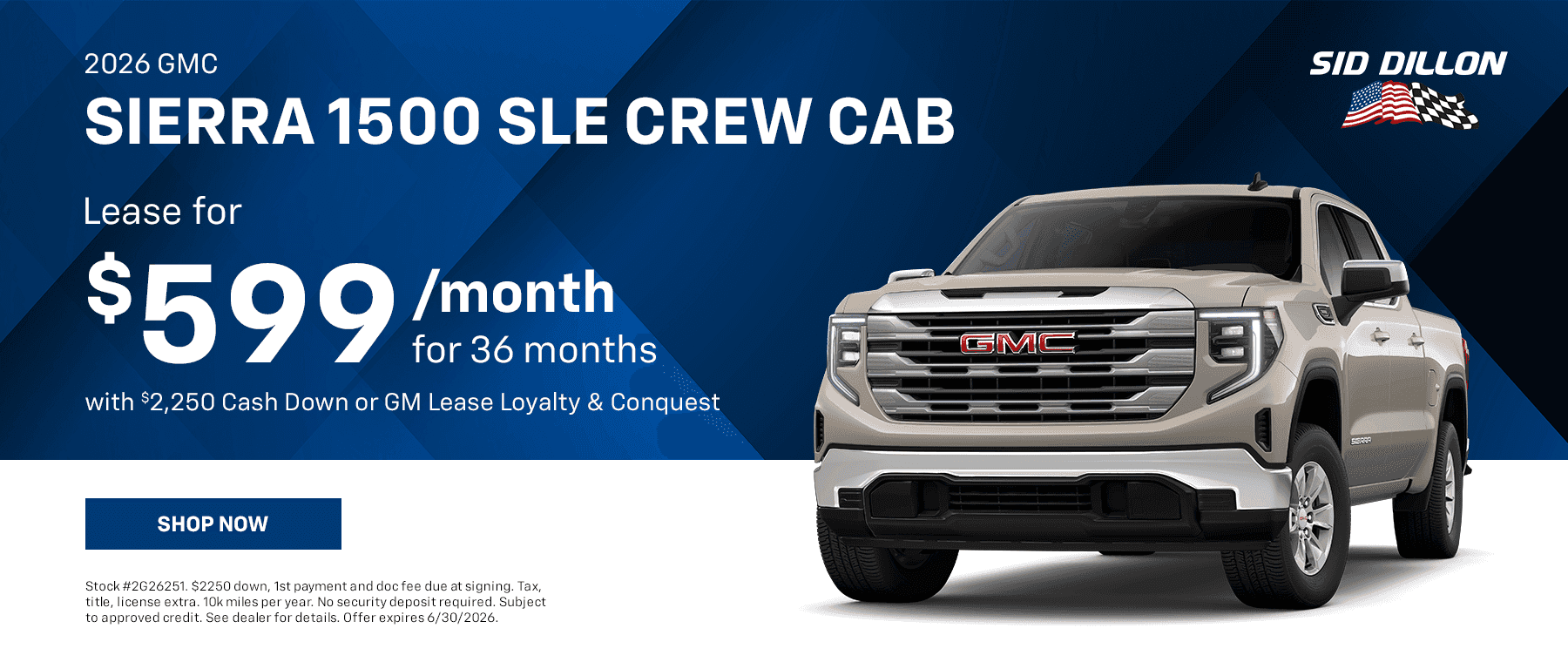 2026 GMC Sierra 1500 SLE Crew Cab