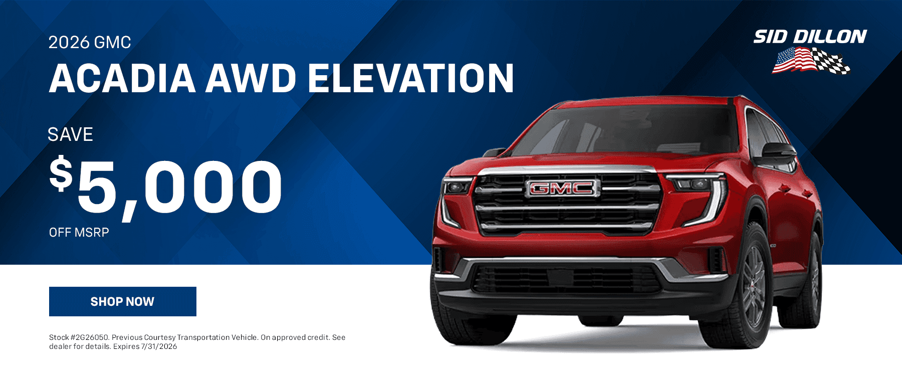 2026 GMC ACADIA AWD ELEVATION