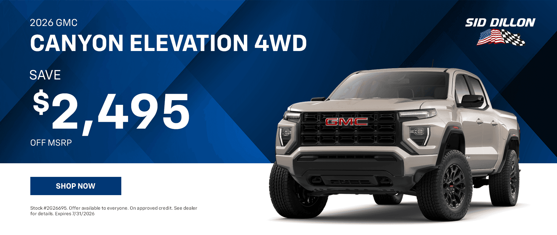 2026 GMC CANYON ELEVATION 4WD