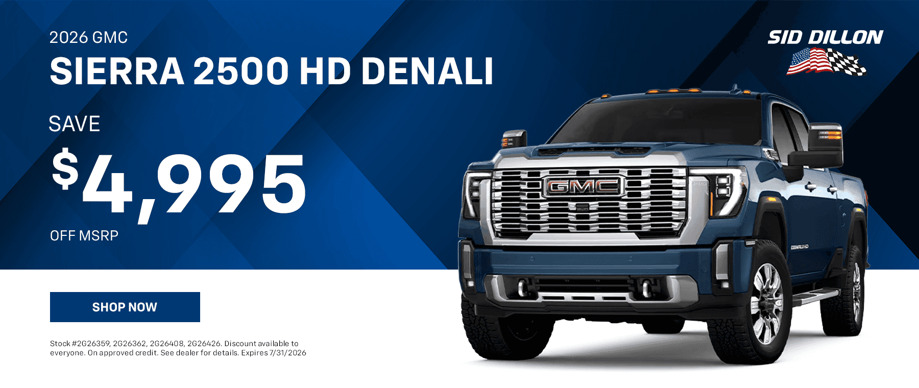 2026 GMC SIERRA 2500 HD DENALI