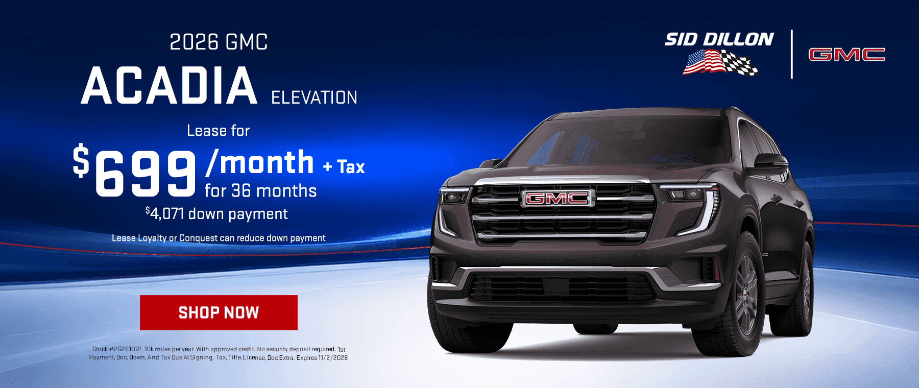 2026 GMC Acadia Elevation