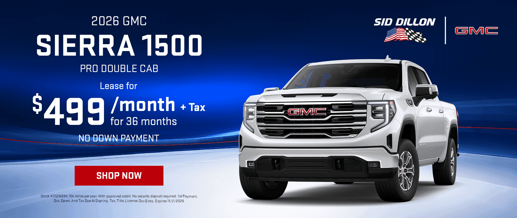 2026 GMC Sierra 1500 Pro Double Cab